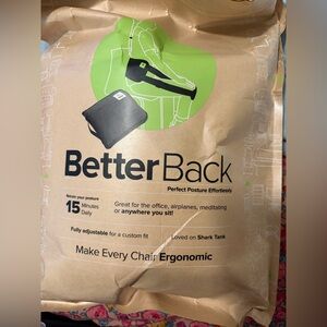 NWT BetterBack Ergonomic Posture Support as seen on Shark Tank